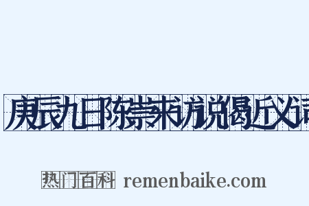 庚辰九日陈崇来访说偈近义词是什么意思的图片
